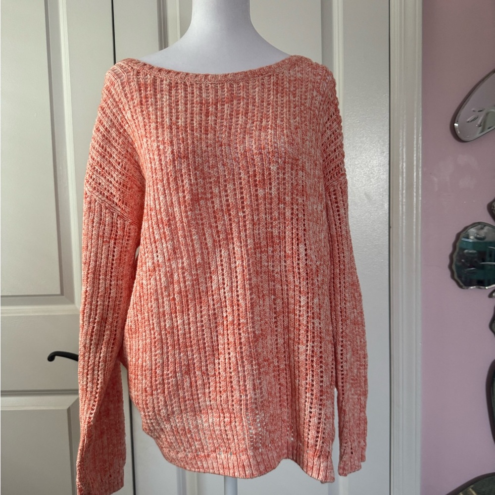 Talbots Coral Knit Sweater